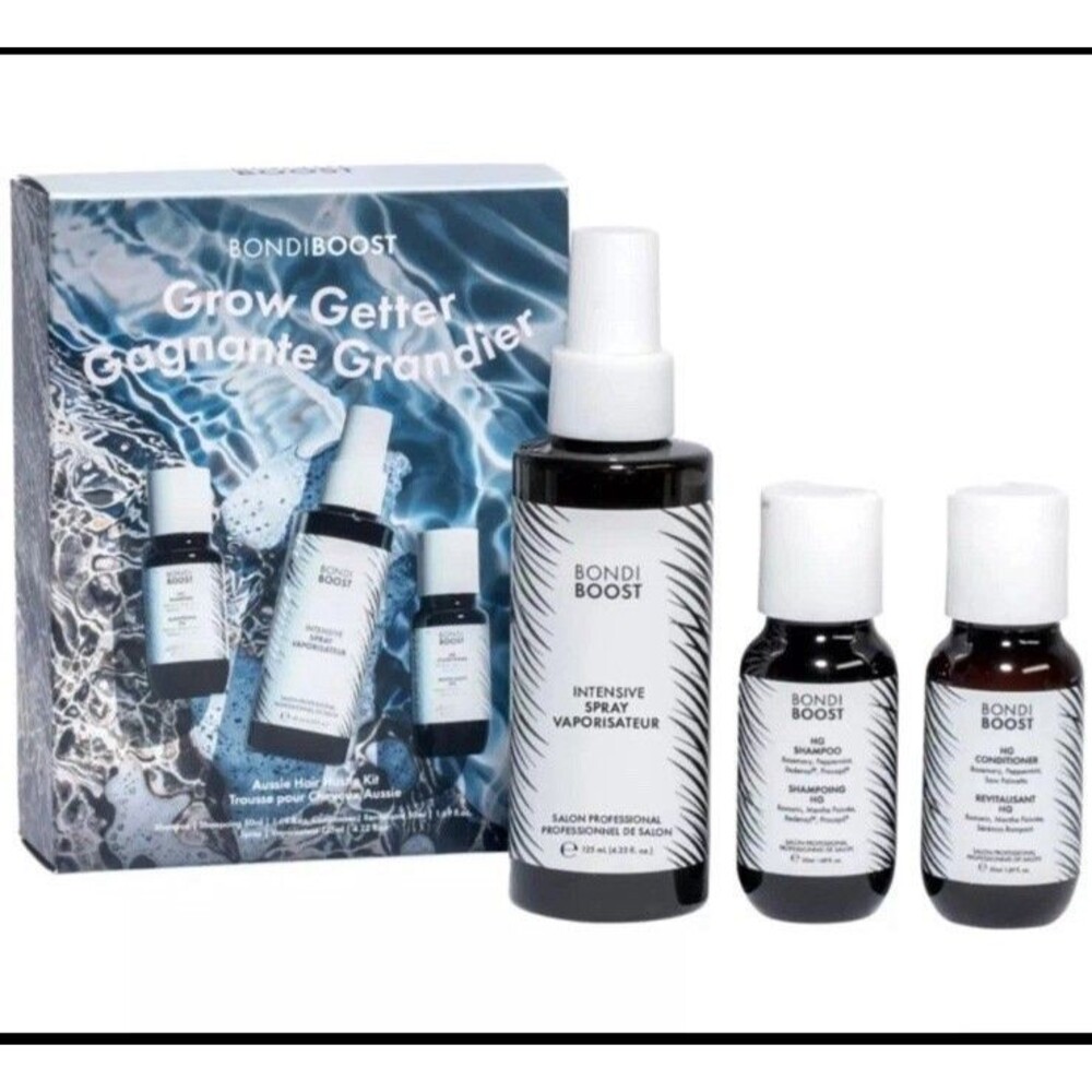 NEW Bondi Boost Grow Getter Hair Care SET w/Rosemary For Thinning Damaged Hair